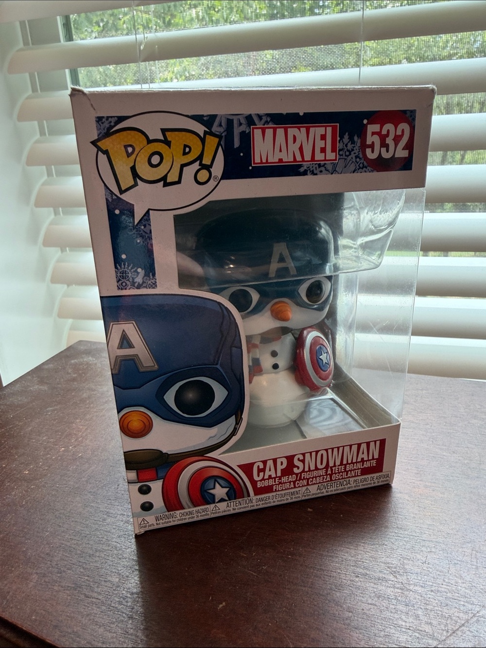 Funko Pop! Marvel Cap Snowman #532 - Blue, Red, White